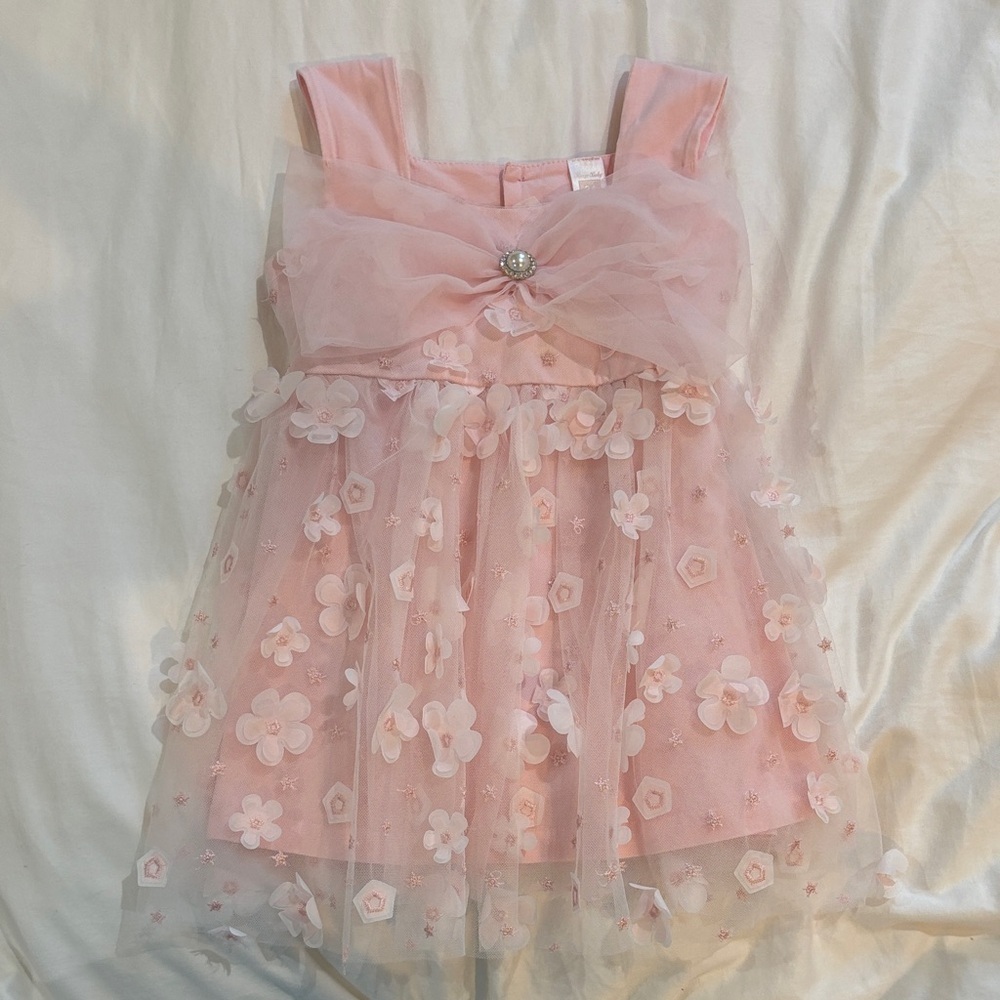 Beautiful girls Pink Floral Kids Dress 24 months Bought
